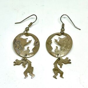 Sterling Silver Kokopelli Earrings
